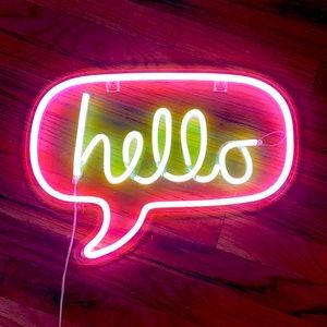 Urban outfitters Hello neon sign